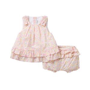 Janie And Jack Girls  Ditsy Floral Matching Set, Pink